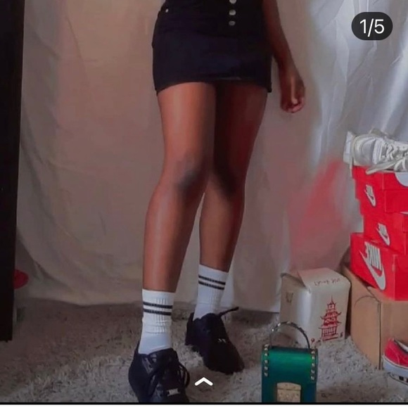 All black Air Force 1s - Picture 5 of 5